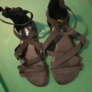 Torrid Black Gladiator Sandals